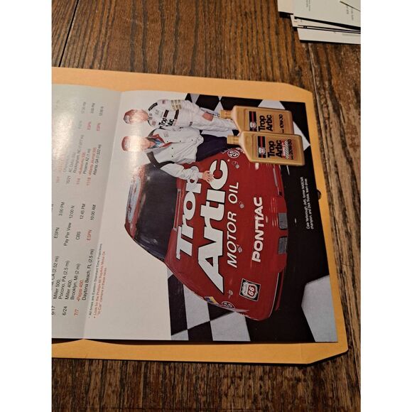Vintage 1990 Trop Arctic NASCAR Poster Schedule Dick Trickle Cale Yarborough - Picture 6 of 6